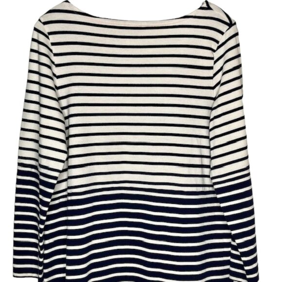 Boden Bretton Stripe Colourblock Cotton Shift Dress (WH972) - Navy/White - 12 - Picture 6 of 8